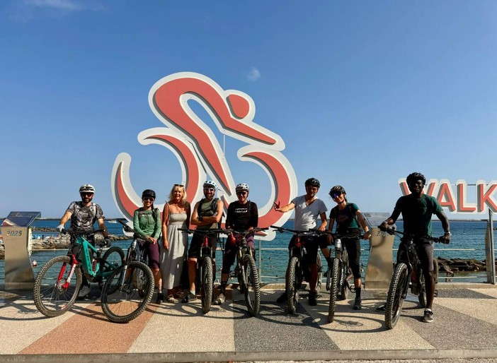 Progetto RivierALP, giornalisti e operatori del settore bike in Eductour da Limone Piemonte a Sanremo Progetto RivierALP, giornalisti e operatori del settore bike in Eductour da Limone Piemonte a Sanremo