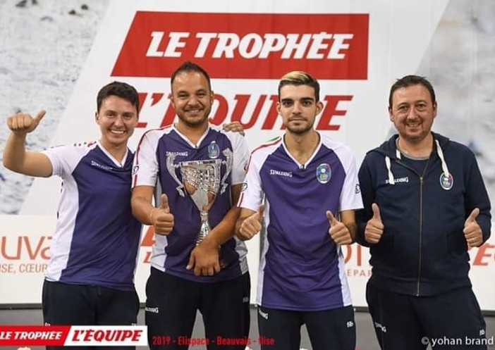 Petanque. Il bordigotto Diego Rizzi e il ventimigliese Alessio Cocciolo brillano in Nazionale