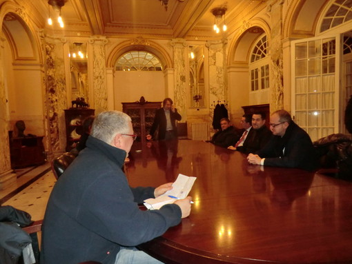 Le immagini dell'incontro stamani in Comune Le immagini dell'incontro stamani in Comune