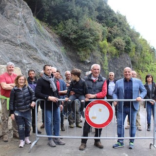 Molini di Triora: a 4 anni dalla frana riapre la SP21 Bis di Carpenosa, la cerimonia con le autorità (Foto e Video)