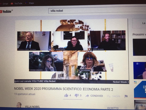 Gli studenti dell’IIS Ruffini di Imperia alla prima giornata della Nobel week Gli studenti dell’IIS Ruffini di Imperia alla prima giornata della Nobel week