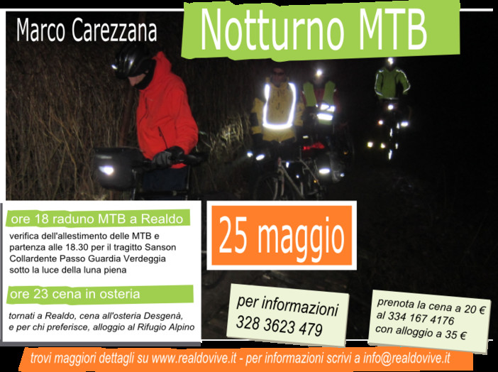 Triora: escursione notturna in MTB a Realdo con Marco Carezzana Triora: escursione notturna in MTB a Realdo con Marco Carezzana