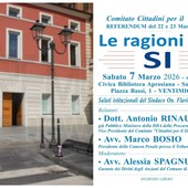 Referendum del 22 e 23 marzo, a Ventimiglia incontro su "Le ragioni del Sì"