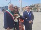 Renata Calvi il 2 giugno scorso tra il prefetto Romeo e il sindaco Scajola (Foto Flammia) Renata Calvi il 2 giugno scorso tra il prefetto Romeo e il sindaco Scajola (Foto Flammia)