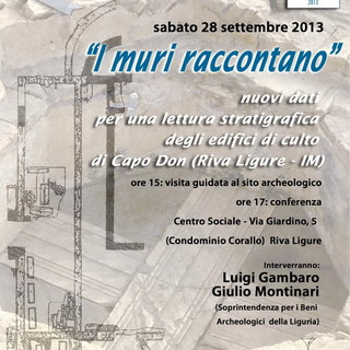 Riva Ligure: Giornate Europee del Patrimonio, sabato visita guidata al sito archeologico di Capo Don