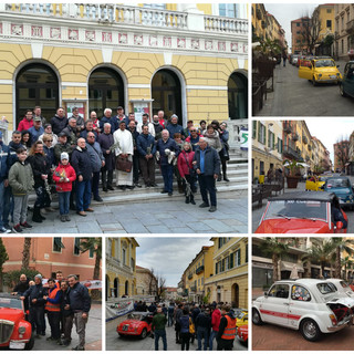 Imperia: ieri il raduno delle 500 storiche, Pititto "Il ricavato devoluto al Civ Vivi Certosa di Genova" (foto)