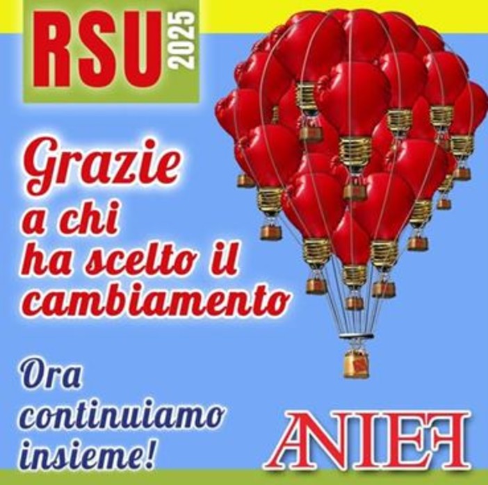 RSU 2024 – ANIEF cresce ancora in Liguria: +45% rispetto al 2022 e oltre il 13% dei consensi regionali
