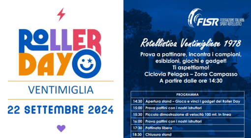 Ventimiglia: alla ciclovia Pelagos il terzo RollerDay, la giornata dedicata al pattinaggio Ventimiglia: alla ciclovia Pelagos il terzo RollerDay, la giornata dedicata al pattinaggio