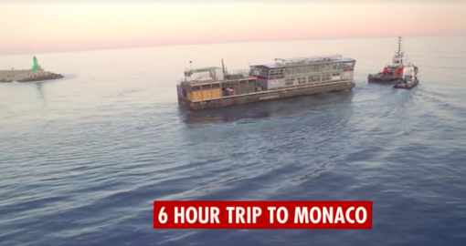 Da Imperia al Gran Prix di Monaco, il porto ha ospitato la costruzione della 'Red Bull Energy Station' (il Video)