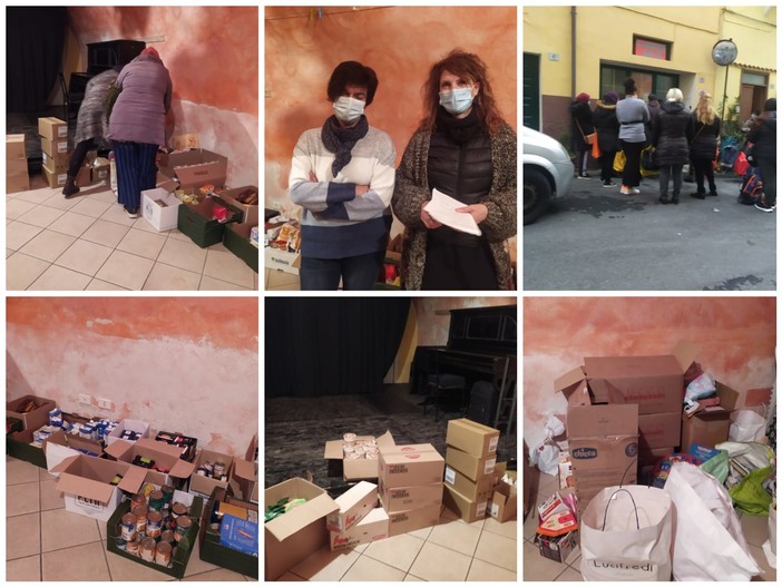 Coronavirus: Imperia Solidale nella distribuzione di alimenti e regali di Natale alle famiglie colpite economicamente dalla pandemia (Foto e Video)