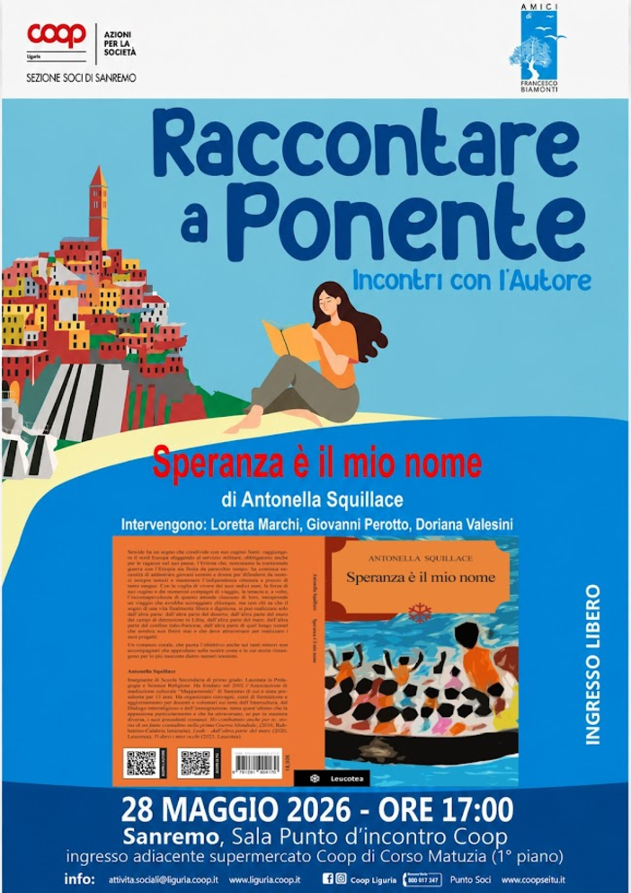 Sanremo, “Speranza è il mio nome”: Antonella Squillace presenta il suo nuovo libro Sanremo, “Speranza è il mio nome”: Antonella Squillace presenta il suo nuovo libro