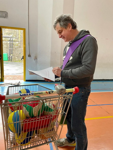 Sanremo: ieri benedizione ai bambini, palestra e palloni della Riviera Volley a Baragallo