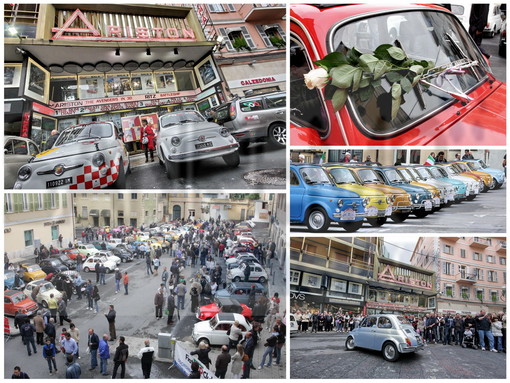 Sanremo ama le 500: grandissimo successo per il raduno in piazza Borea d'Olmo