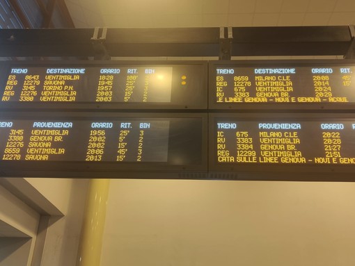 Treni, Liguria: sciopero personale circolazione Treni, Liguria: sciopero personale circolazione