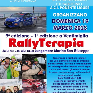 Ventimiglia: domenica prossima alla Marina San Giuseppe, la 9ª edizione dell’evento ‘RallyTerapia’