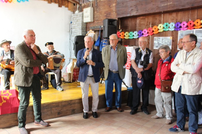 Il presidente della Provincia Claudio Scajola al raduno della comunità brigasca Il presidente della Provincia Claudio Scajola al raduno della comunità brigasca