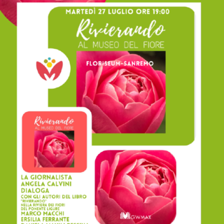 Sanremo: martedì prossimo, presentazione libro ‘Rivierando nella Riviera dei Fiori del Ponente Ligure’ Sanremo: martedì prossimo, presentazione libro ‘Rivierando nella Riviera dei Fiori del Ponente Ligure’