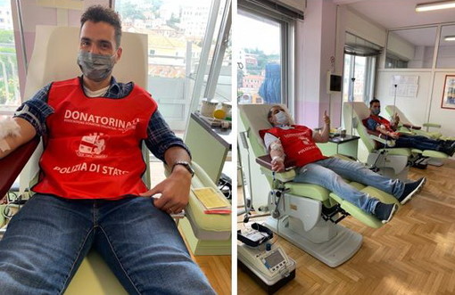 Giornata Mondiale del Donatore, in campo anche i poliziotti imperiesi della ADVPS