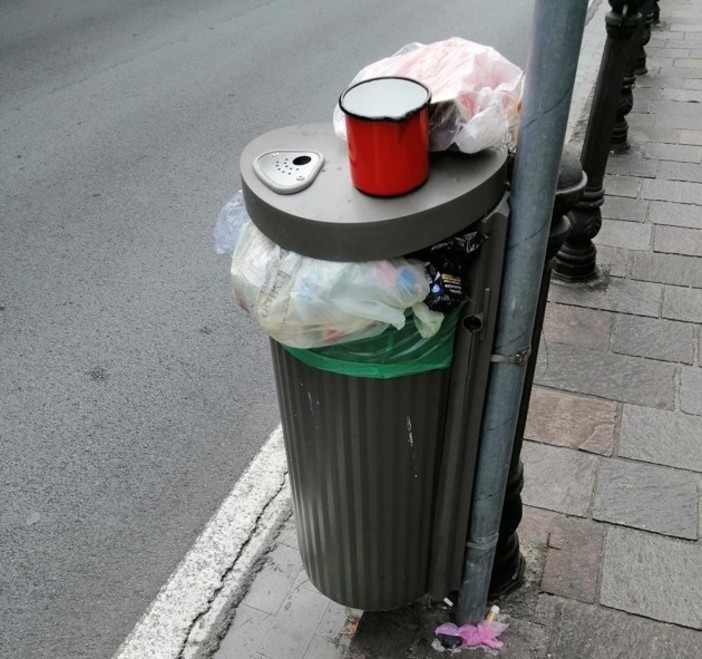 Raccolta differenziata, i sacchi abbandonati in centro sono il banchetto dei gabbiani Raccolta differenziata, i sacchi abbandonati in centro sono il banchetto dei gabbiani
