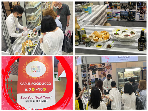 Olio Raineri di Chiusanico presente alla Seoul Food Exhibition 2022 di Seul, la più importante fiera alimentare coreana