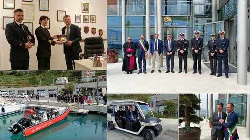 Ventimiglia, Rixi all'inaugurazione del nuovo battello della Guardia Costiera: "Dobbiamo investire sul mare" (Foto e video)