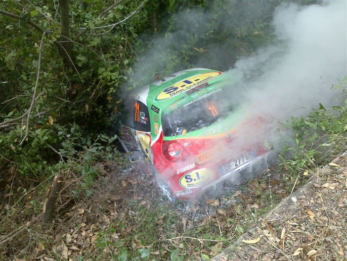 52° Rally di Sanremo: incidente per l'equipaggio Botta-Florean, le foto 52° Rally di Sanremo: incidente per l'equipaggio Botta-Florean, le foto