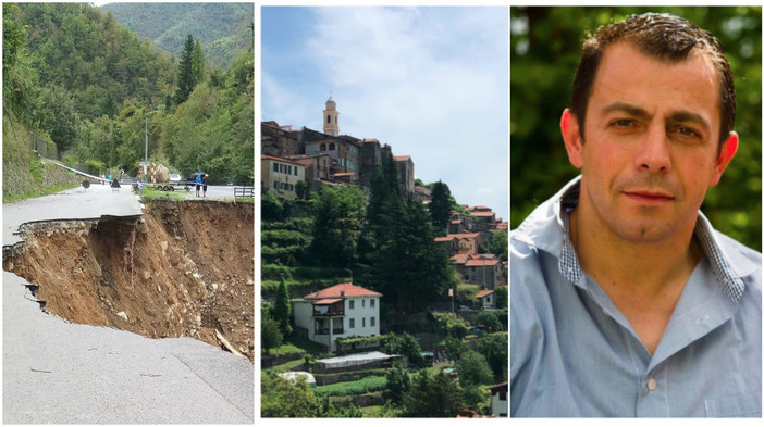 La strada crollata, Triora, il sindaco Massimo Di Fazio