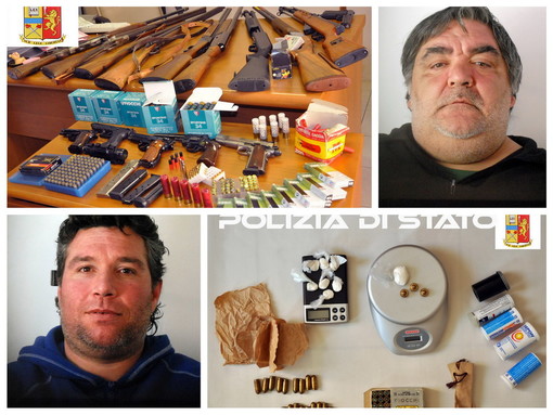 Nel collage in alto a destra Angelo Di Vincenzo ed in basso a sinistra Saverio Delfino