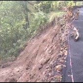 Valle Argentina: smottamento lungo la strada per Costa di Carpasio (Video) Valle Argentina: smottamento lungo la strada per Costa di Carpasio (Video)