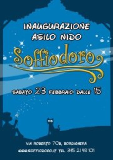 Bordighera: sabato l'inaugurazione dell'asilo nido 'Soffiodoro' Bordighera: sabato l'inaugurazione dell'asilo nido 'Soffiodoro'