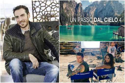 Anche l'attore imperiese Simone Gandolfo sul set di ‘Un Passo dal Cielo’ con Fedez e Rocio Morales