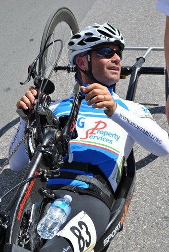 Handbike: splendido terzo posto per il ventimigliese Saverio Di Bari a Marina di Massa Handbike: splendido terzo posto per il ventimigliese Saverio Di Bari a Marina di Massa