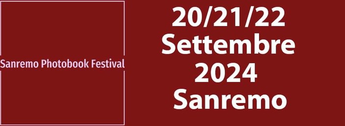Torna il Sanremo Photobook Festival, la seconda edizione si terrà dal 20 al 22 settembre Torna il Sanremo Photobook Festival, la seconda edizione si terrà dal 20 al 22 settembre