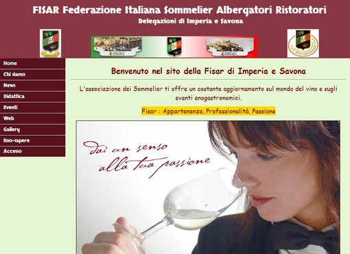 Imperia: nuovo sito internet per la Fisar, l'associazione che prepara e diploma i sommelier