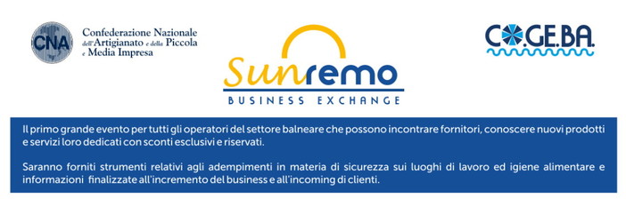 Cna Balneatori: ieri 1a edizione del 'Sunremo Business Exchange', evento per tutti gli operatori del settore balneare