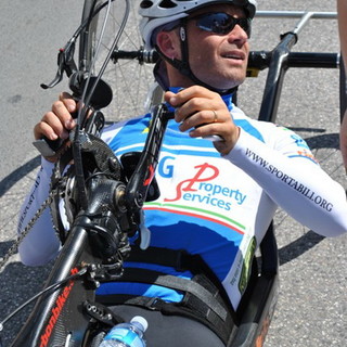 Handbike: splendido terzo posto per il ventimigliese Saverio Di Bari a Marina di Massa