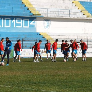 La Sanremese impegnata nella rifinitura del sabato