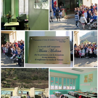 L'inaugurazione della scuola a Verezzo L'inaugurazione della scuola a Verezzo
