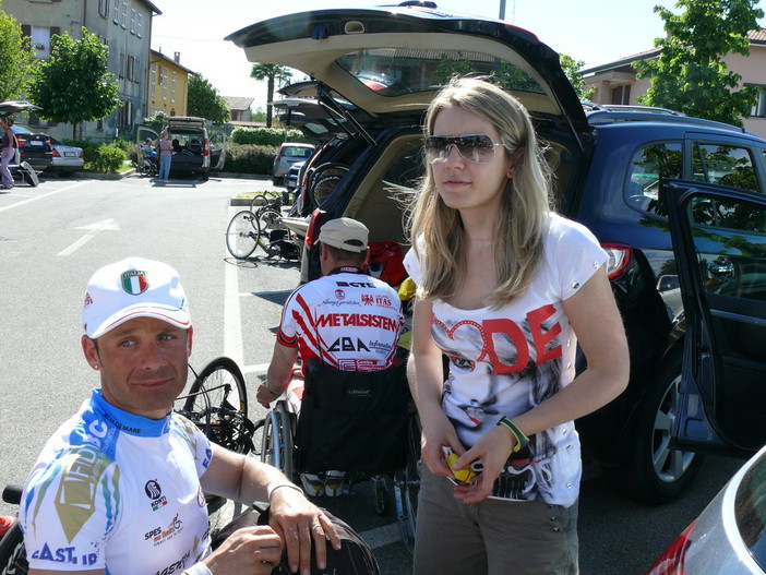 Handbike: 6a tappa al Giro D'Italia, al terzo posto da Ventimiglia Saverio Di Bari Handbike: 6a tappa al Giro D'Italia, al terzo posto da Ventimiglia Saverio Di Bari