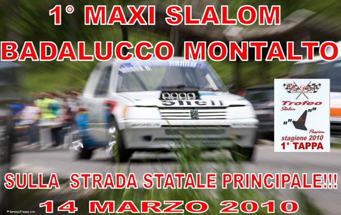 Il 14 marzo arriva il 1° Maxi Slalom Badalucco - Montalto Il 14 marzo arriva il 1° Maxi Slalom Badalucco - Montalto