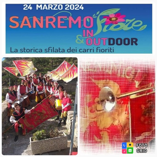 Gli Sbandieranti dei sestieri e musici del Libero Comune Marinaro di Ventimiglia a 'Sanremo in Fiore' 2024 Gli Sbandieranti dei sestieri e musici del Libero Comune Marinaro di Ventimiglia a 'Sanremo in Fiore' 2024