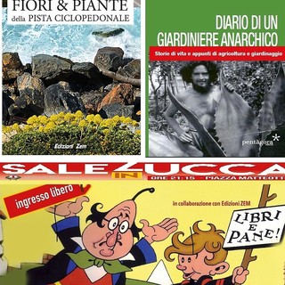 Riva Ligure: oggi doppio appuntamento della rassegna Sale in Zucca con “I fiori della pista cilcabile” di Alfredo Moreschi e il “Diario di un giardiniere anarchico” di Libereso Riva Ligure: oggi doppio appuntamento della rassegna Sale in Zucca con “I fiori della pista cilcabile” di Alfredo Moreschi e il “Diario di un giardiniere anarchico” di Libereso