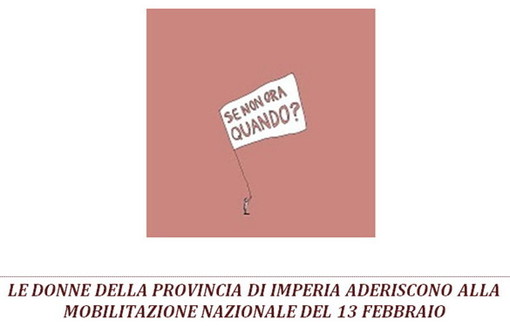 Imperia: sabato corteo del comitato 'Se non ora quando' Imperia: sabato corteo del comitato 'Se non ora quando'