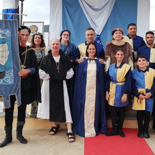 Il Sestiere Burgu di Ventimiglia alla festa di San Bernardo alla festa nazionale del principato di Seborga