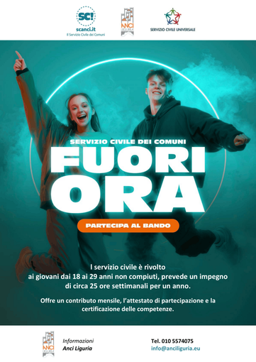 Servizio civile universale: sono due i posti disponibili in Anci Liguria