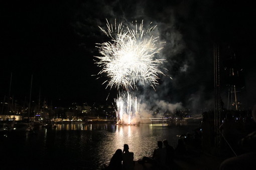 Spettacolo pirotecnico alle Vele d'Epoca di Imperia