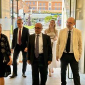 Sanremo, il ministro della Cultura Sangiuliano in visita al forte di Santa Tecla: "Complimenti, ottimo lavoro" (Foto)