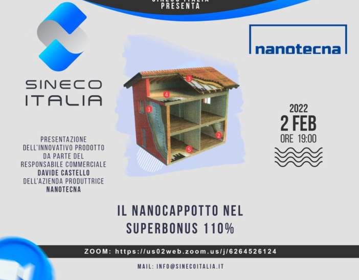 Edilizia nel boom del 110%: Sineco Italia presenta il nanocappotto Edilizia nel boom del 110%: Sineco Italia presenta il nanocappotto