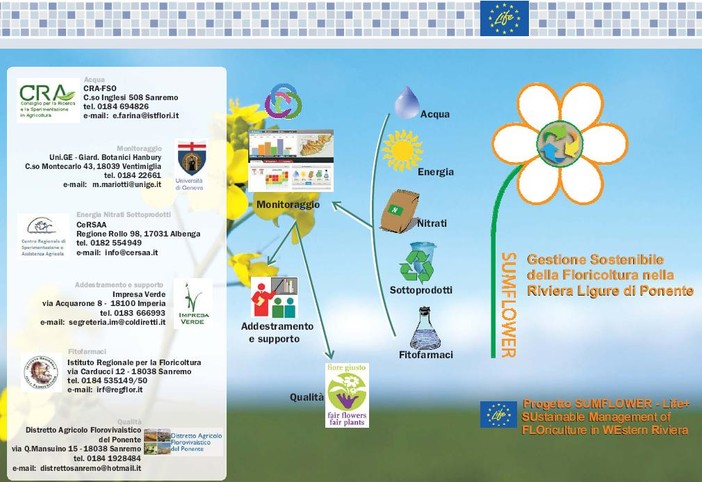 Sanremo: giovedì un incontro sul progetto life + Sumflower Sanremo: giovedì un incontro sul progetto life + Sumflower
