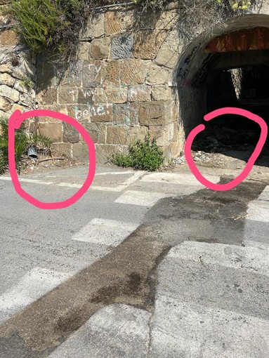 Sanremo: scavo pericoloso ai Tre Ponti, la segnalazione con foto di un cittadino